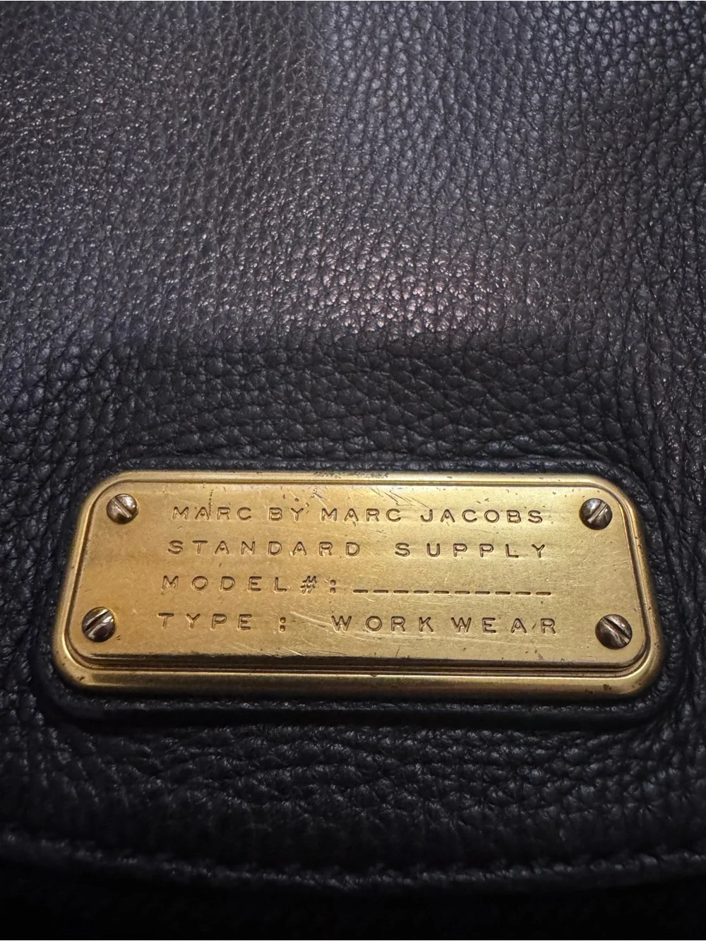 Marc by Marc Jacobs Black Pebbled Leather Crossbody Shoulder Bag